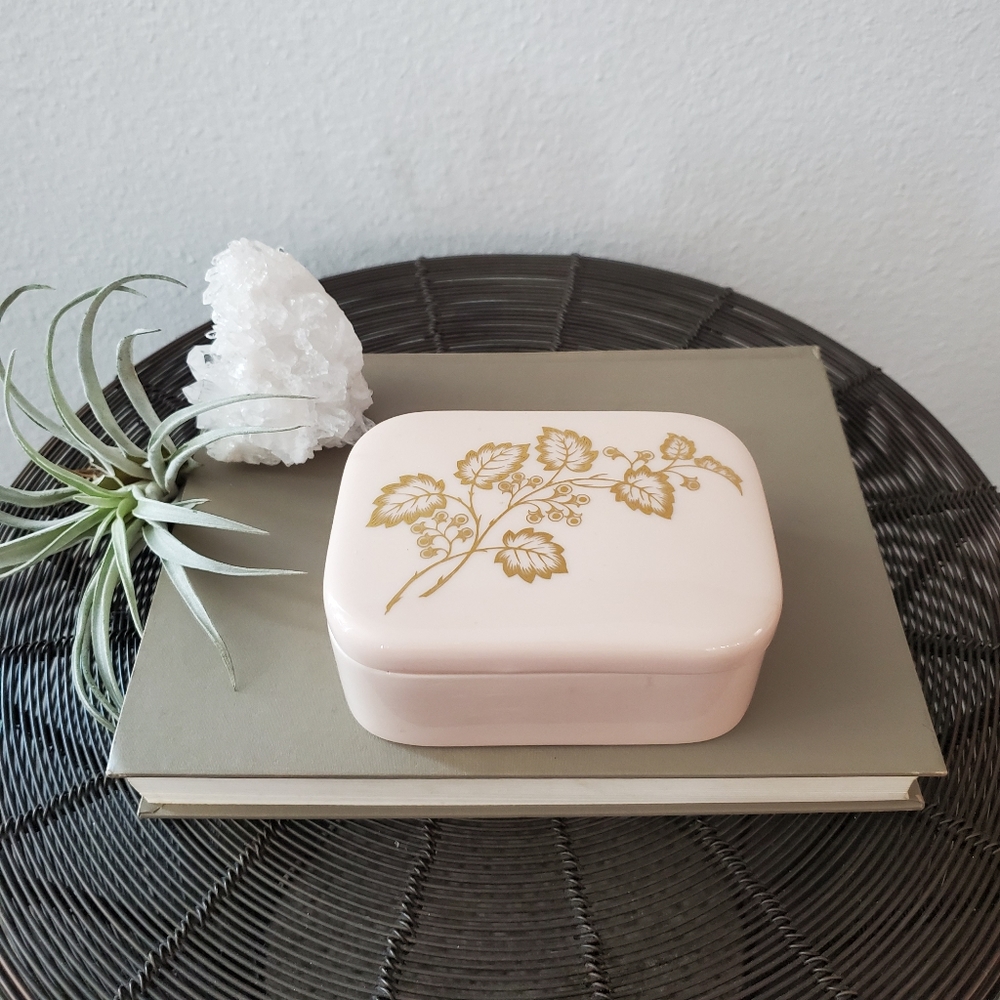 Vintage Lenox porcelain trinket box